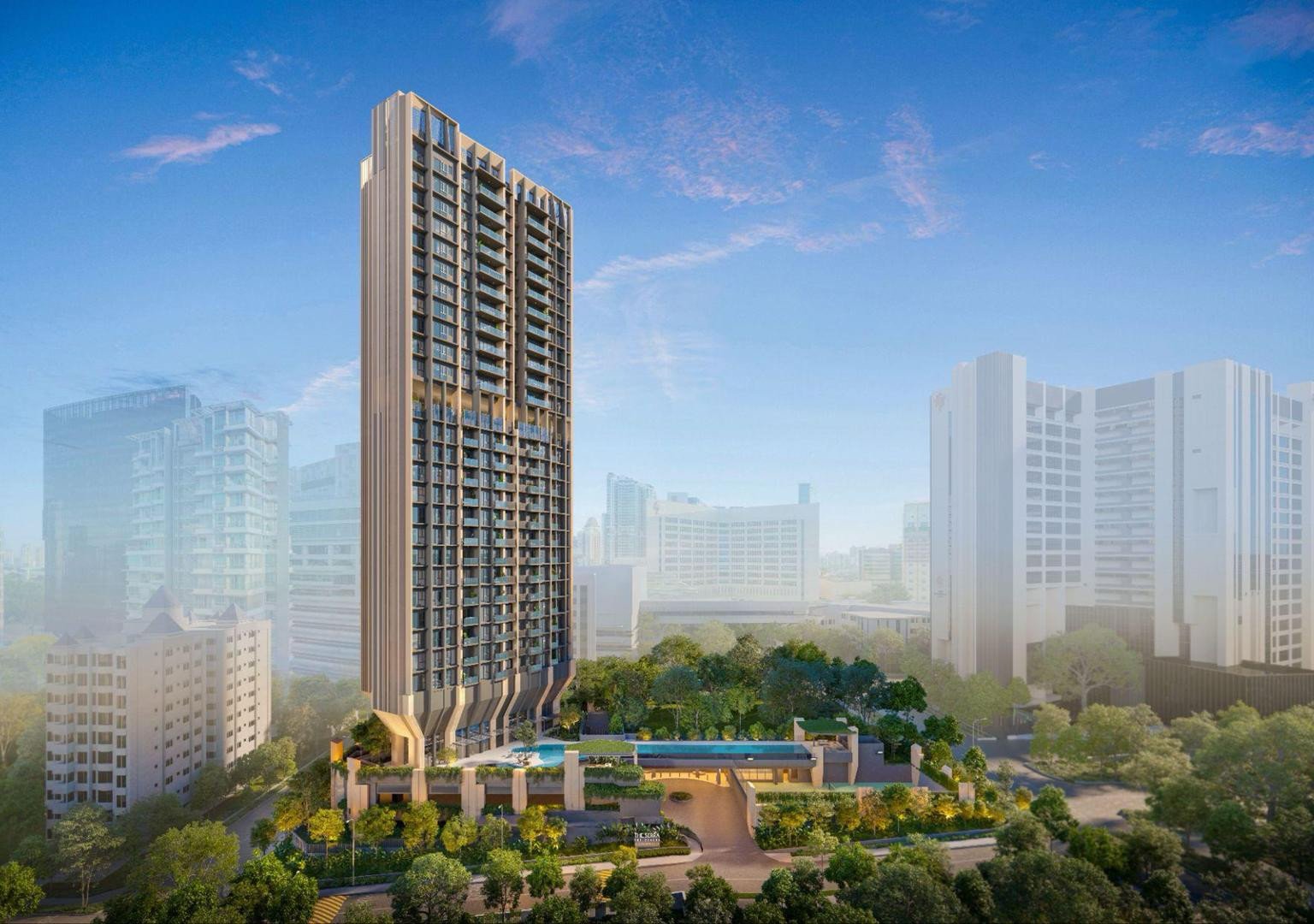 The Serra Residences freehold condominium at 7 Bassein Road, Novena